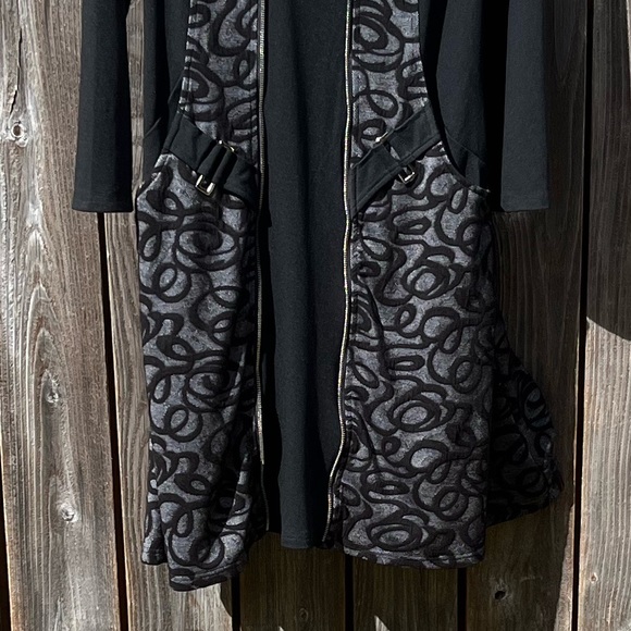 Dzhavael couture black sweater dress size XL - Picture 10 of 17